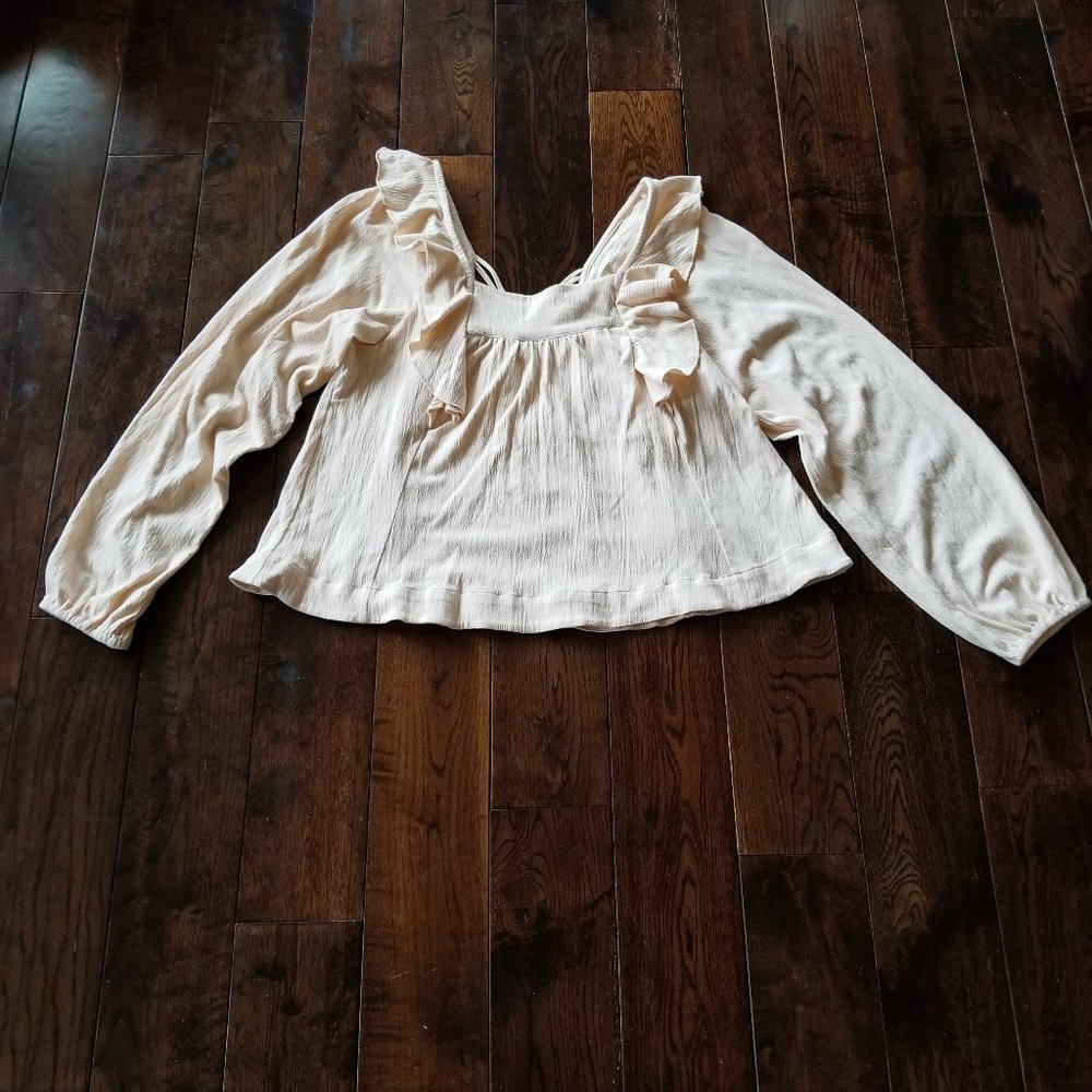 VENUS Cream Colored Fancy Blouse